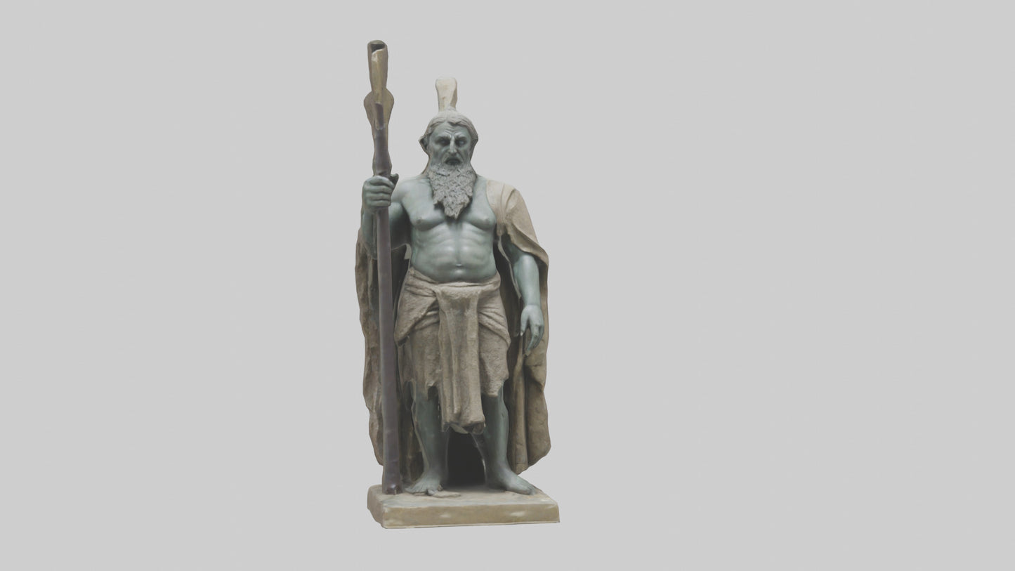 Dagda statue model VR / AR / low-poly