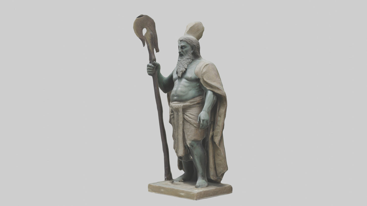 Dagda statue model VR / AR / low-poly