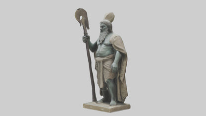 Dagda statue model VR / AR / low-poly