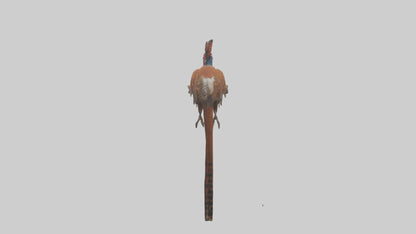 Daimyos Pheasant perched model VR / AR / low-poly