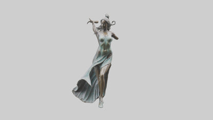 Dancer MidTurn statue model VR / AR / low-poly