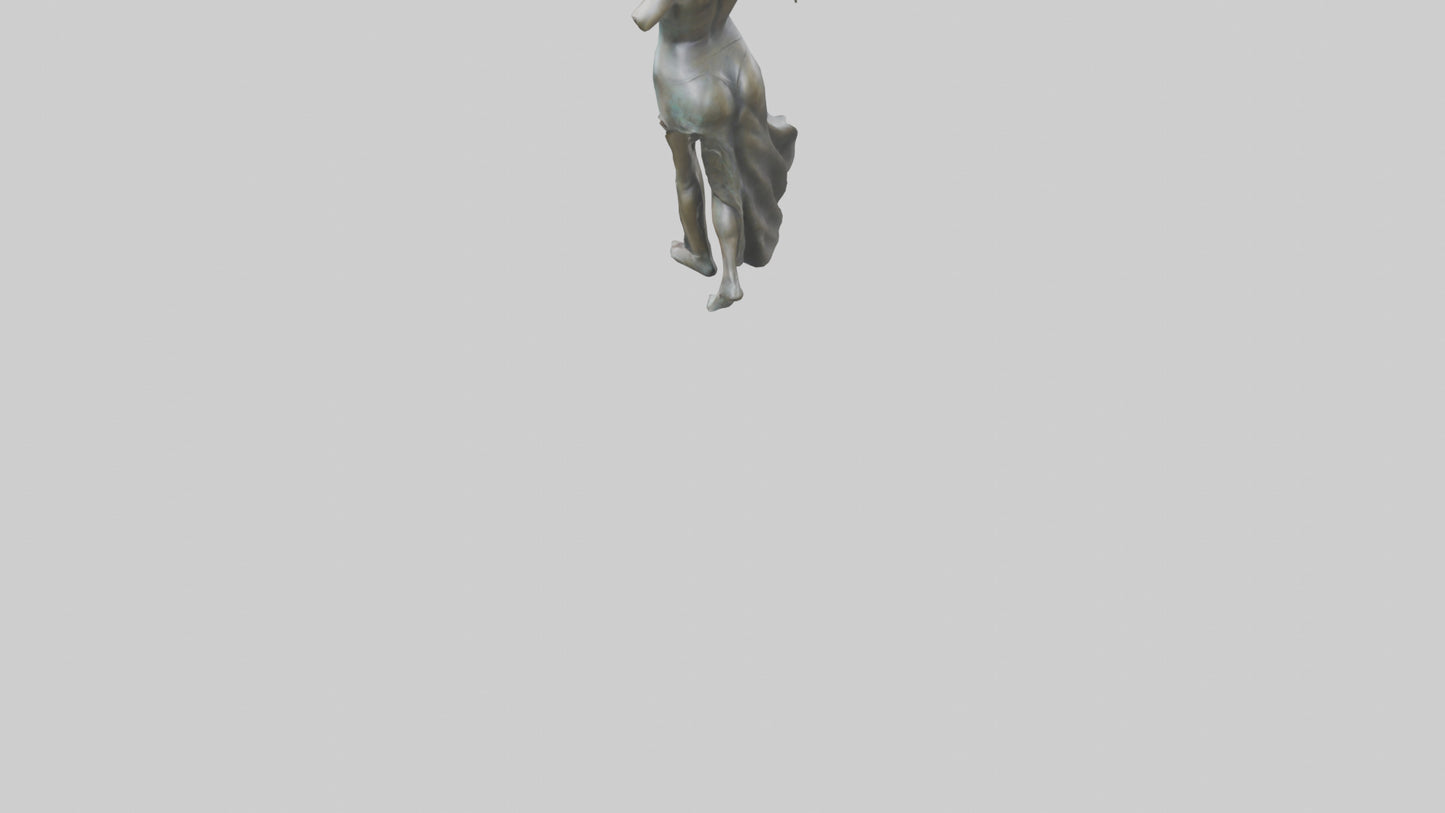 Dancer MidTurn statue model VR / AR / low-poly