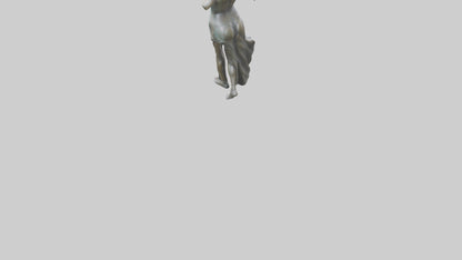 Dancer MidTurn statue model VR / AR / low-poly