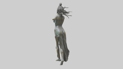 Dancer MidTurn statue model VR / AR / low-poly