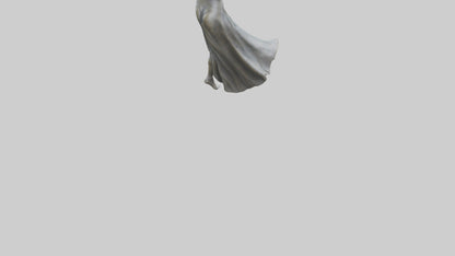 Dancer MidTurn statue model VR / AR / low-poly