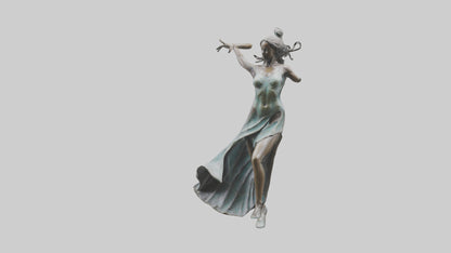 Dancer MidTurn statue model VR / AR / low-poly