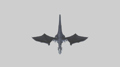 Dark Dragon model VR / AR / low-poly