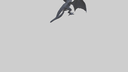 Dark Dragon model VR / AR / low-poly