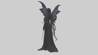 Dark fairy model VR / AR / low-poly