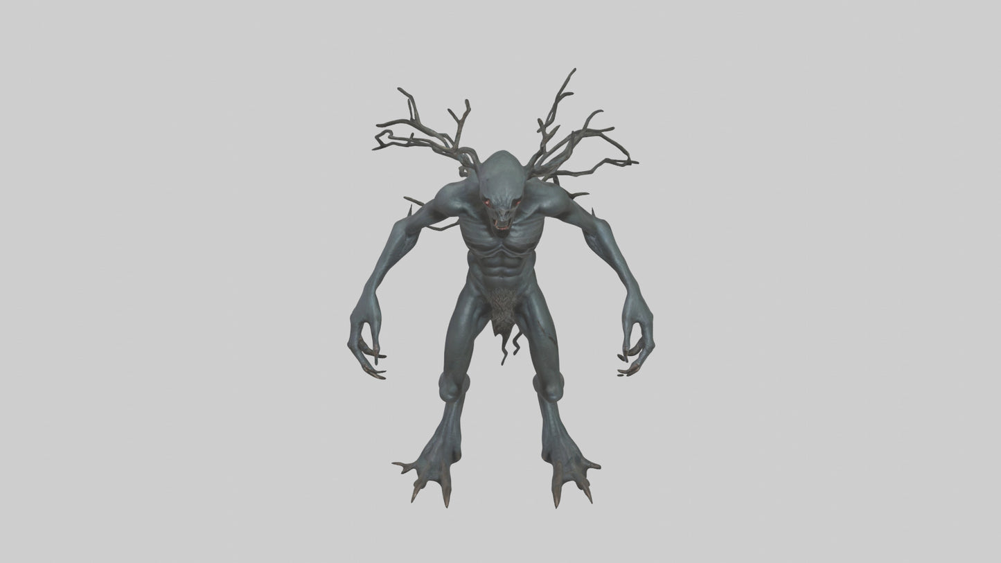 Dark Forest Creature model VR / AR / low-poly