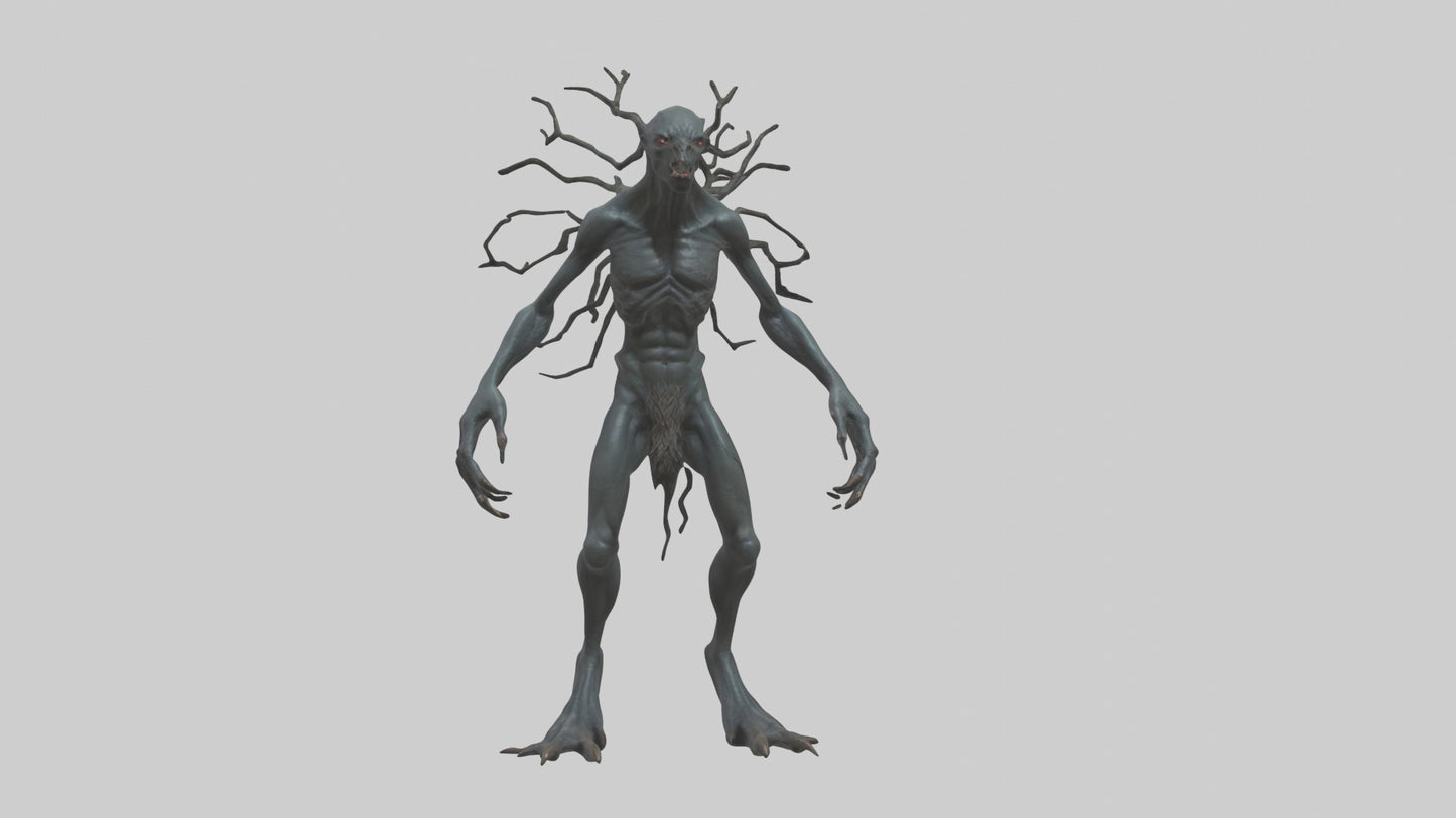Dark Forest Creature model VR / AR / low-poly