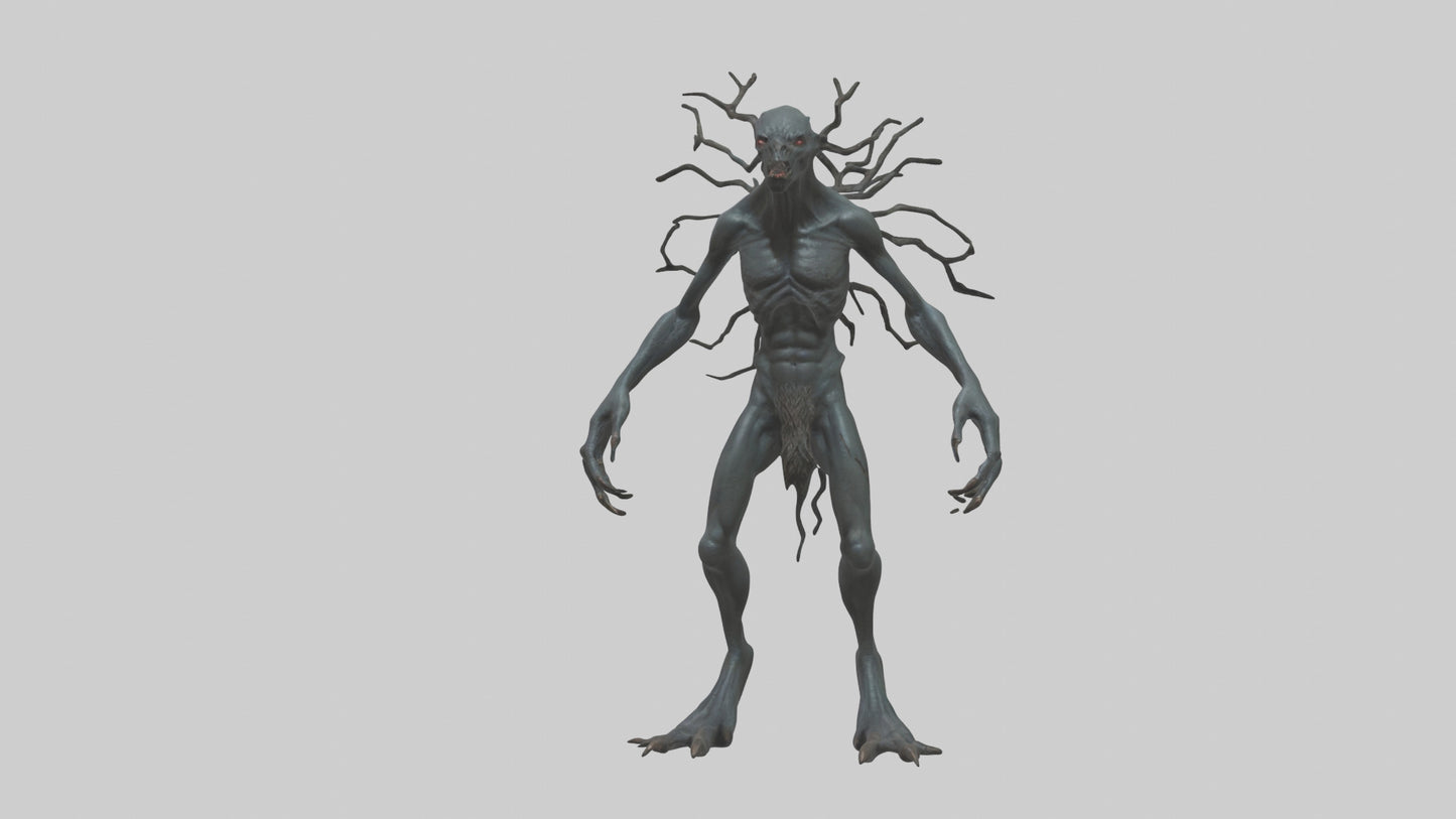 Dark Forest Creature model VR / AR / low-poly