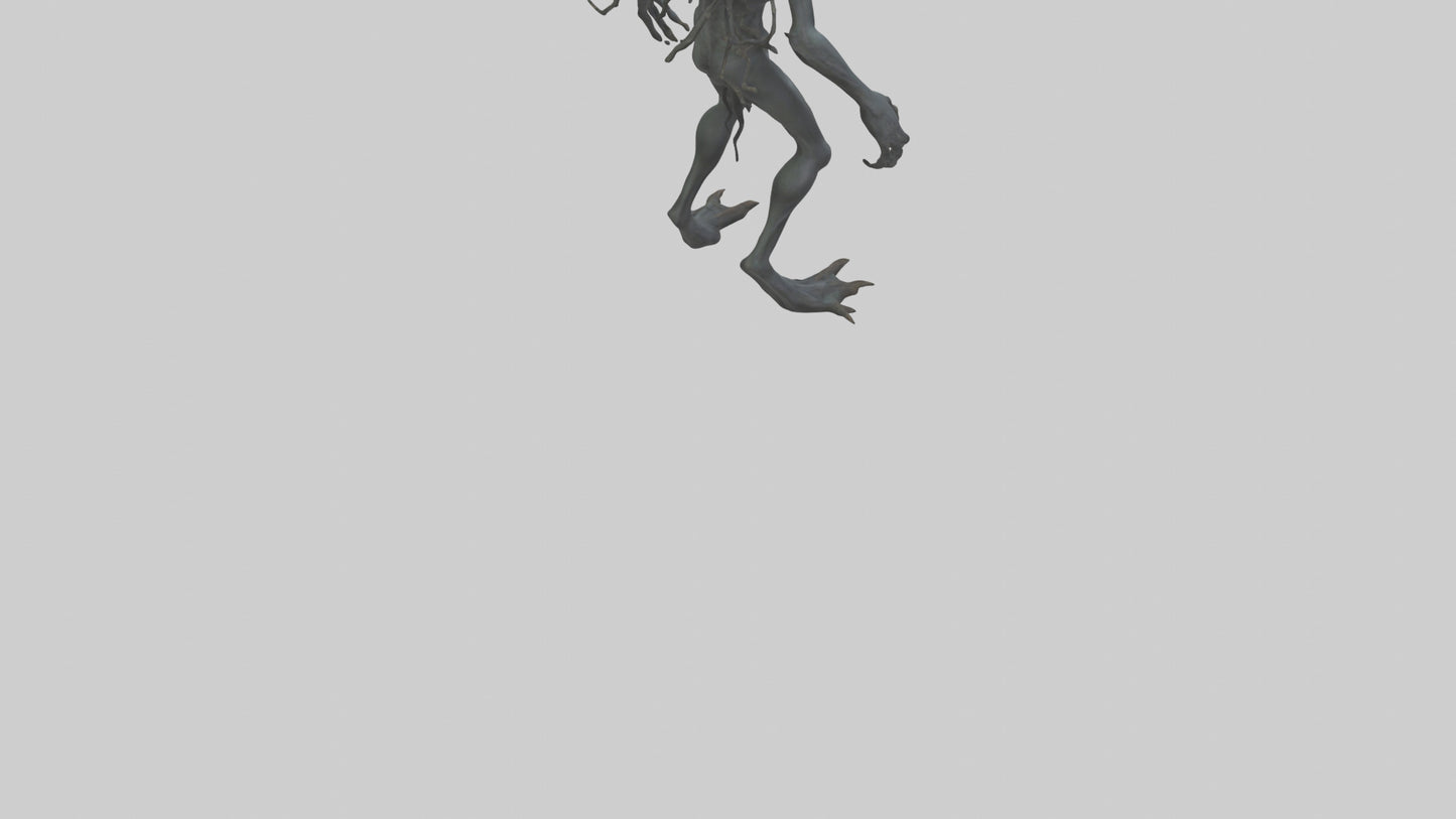 Dark Forest Creature model VR / AR / low-poly