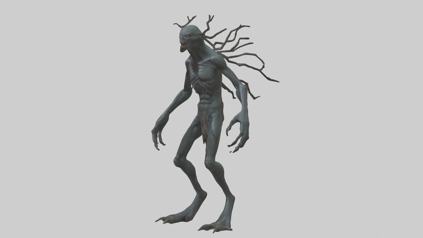 Dark Forest Creature model VR / AR / low-poly