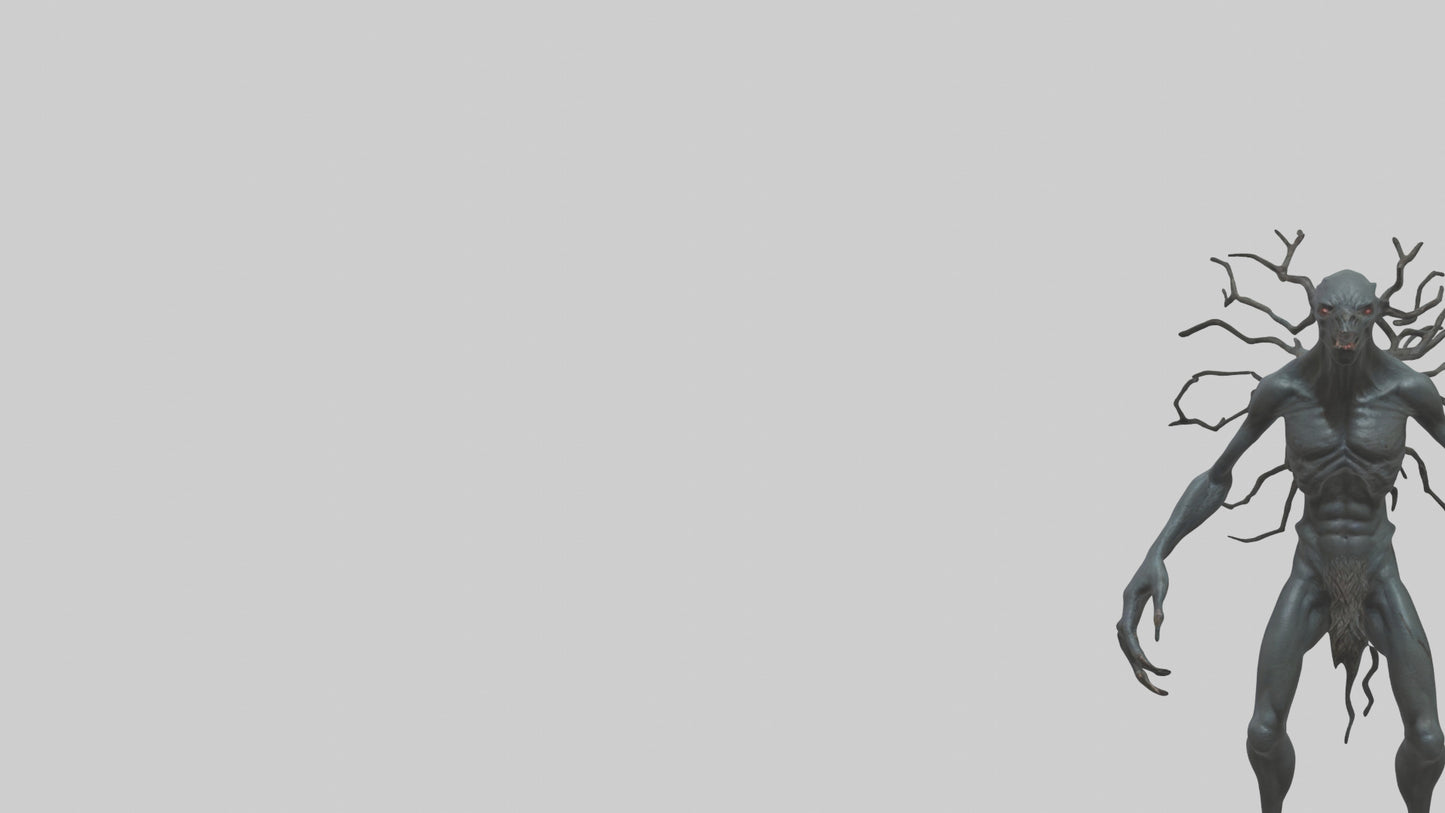 Dark Forest Creature model VR / AR / low-poly