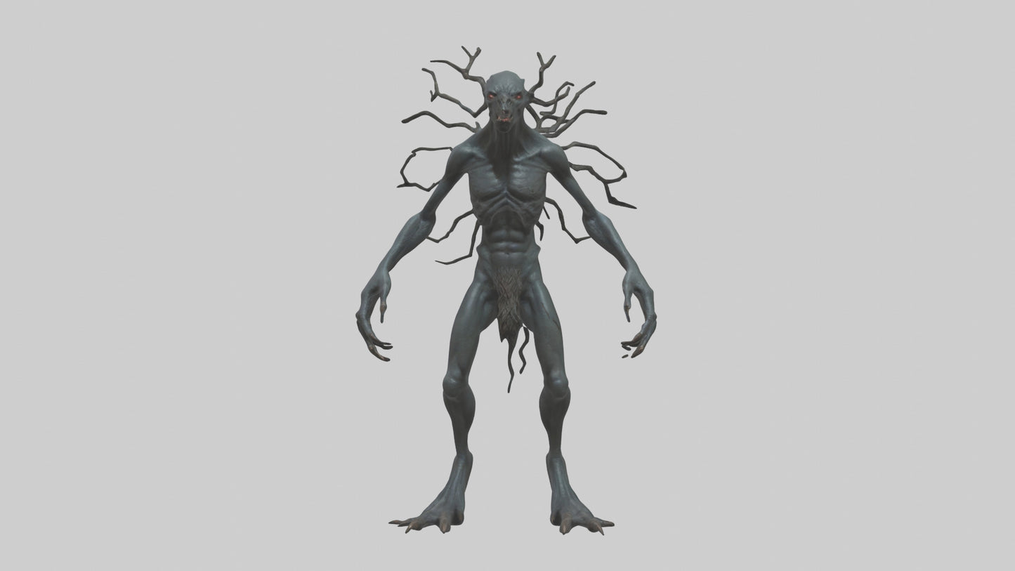 Dark Forest Creature model VR / AR / low-poly
