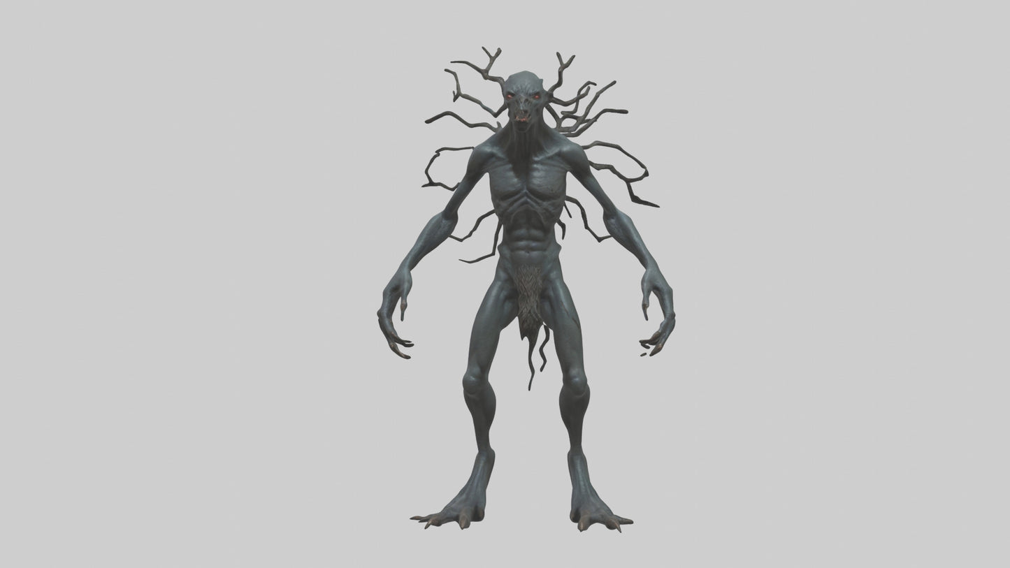 Dark Forest Creature model VR / AR / low-poly