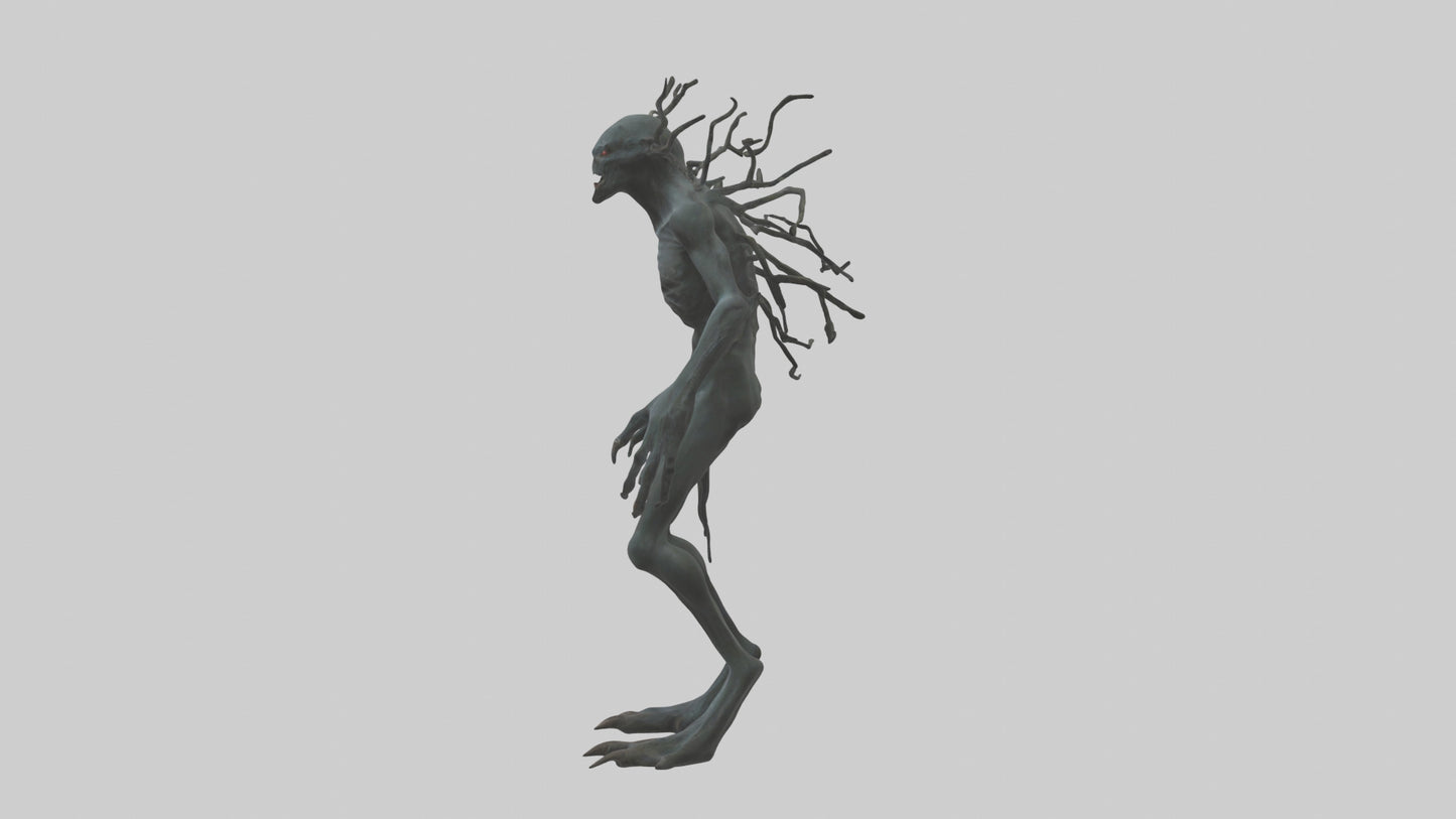 Dark Forest Creature model VR / AR / low-poly