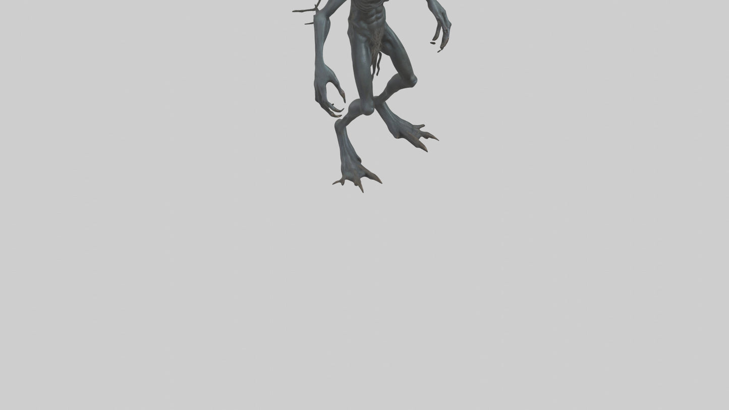 Dark Forest Creature model VR / AR / low-poly