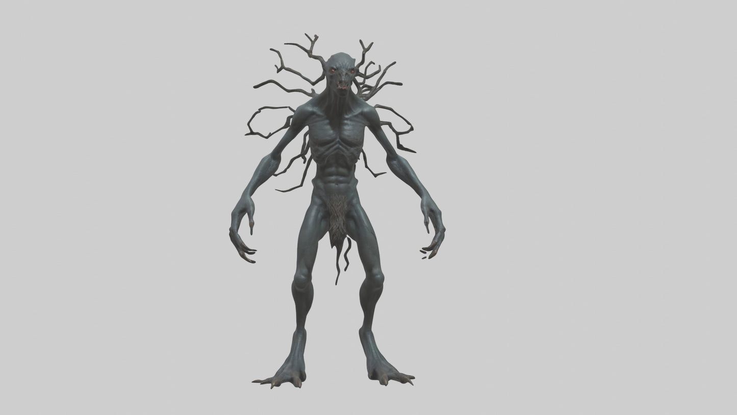 Dark Forest Creature model VR / AR / low-poly