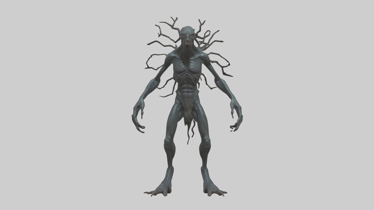 Dark Forest Creature model VR / AR / low-poly