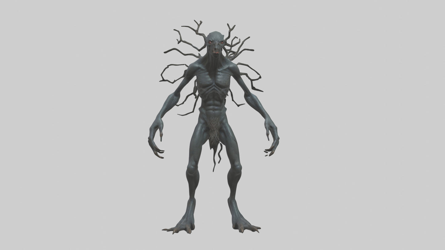 Dark Forest Creature model VR / AR / low-poly