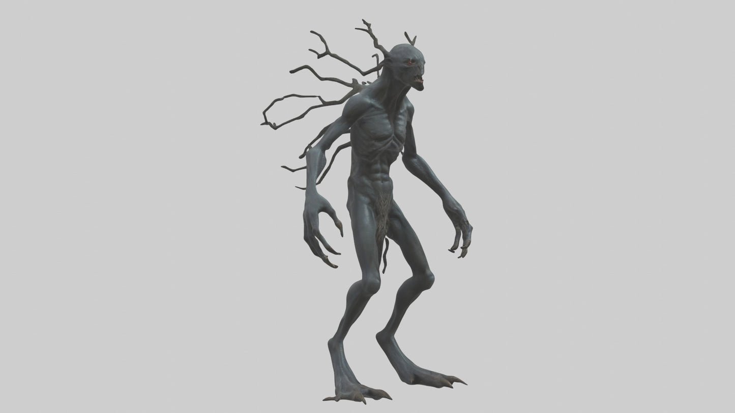 Dark Forest Creature model VR / AR / low-poly