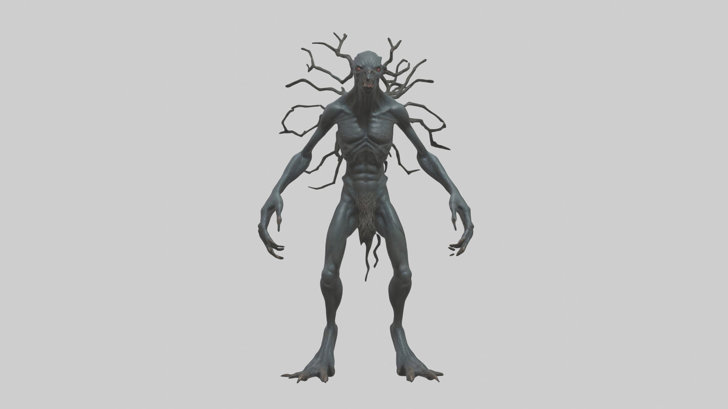 Dark Forest Creature model VR / AR / low-poly