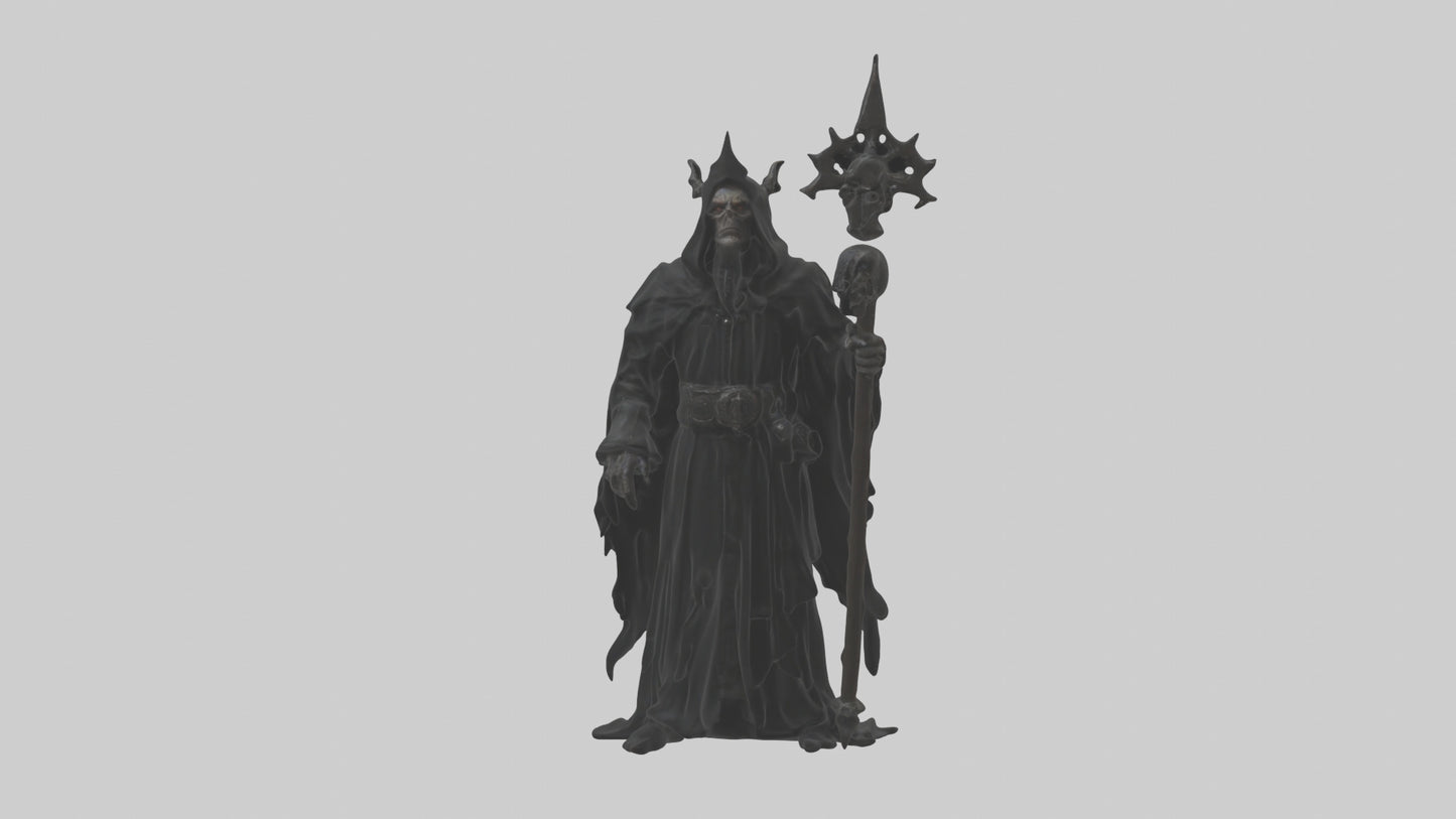 3D model Dark priest model VR / AR / low-poly