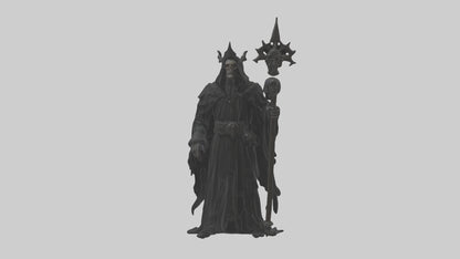 3D model Dark priest model VR / AR / low-poly