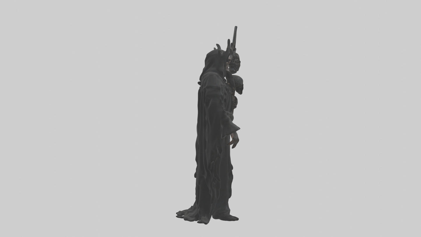 3D model Dark priest model VR / AR / low-poly