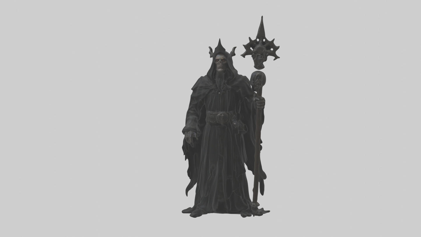 3D model Dark priest model VR / AR / low-poly