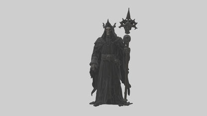 3D model Dark priest model VR / AR / low-poly