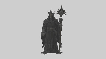 3D model Dark priest model VR / AR / low-poly