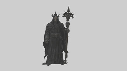 3D model Dark priest model VR / AR / low-poly