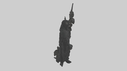 3D model Dark priest model VR / AR / low-poly