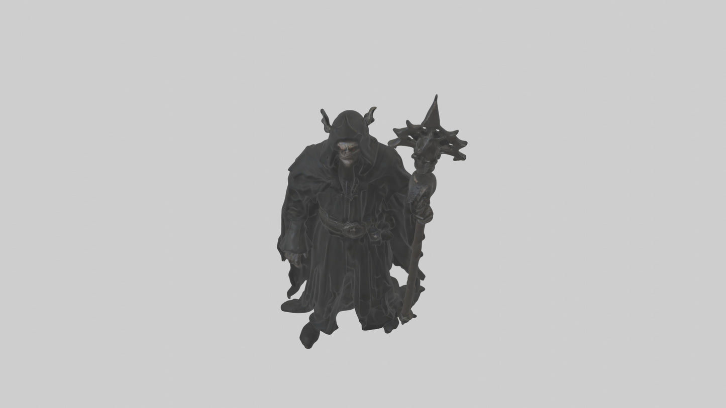 3D model Dark priest model VR / AR / low-poly