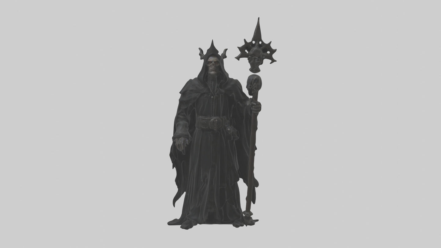 3D model Dark priest model VR / AR / low-poly