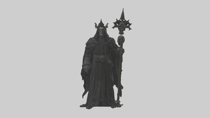 3D model Dark priest model VR / AR / low-poly