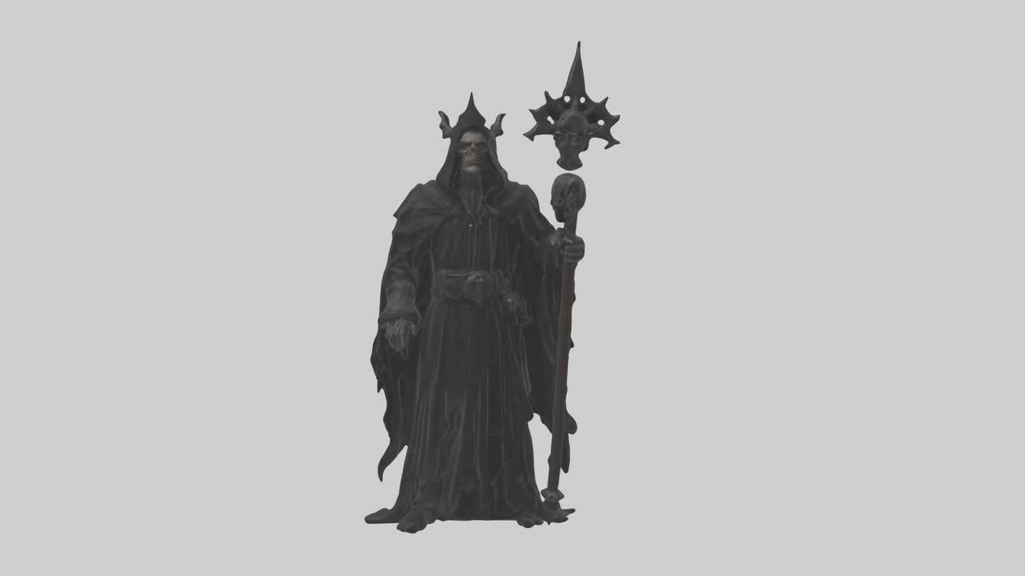3D model Dark priest model VR / AR / low-poly