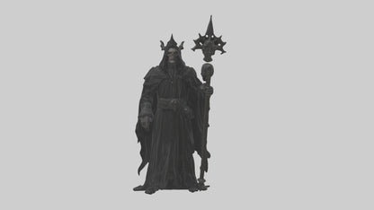 3D model Dark priest model VR / AR / low-poly
