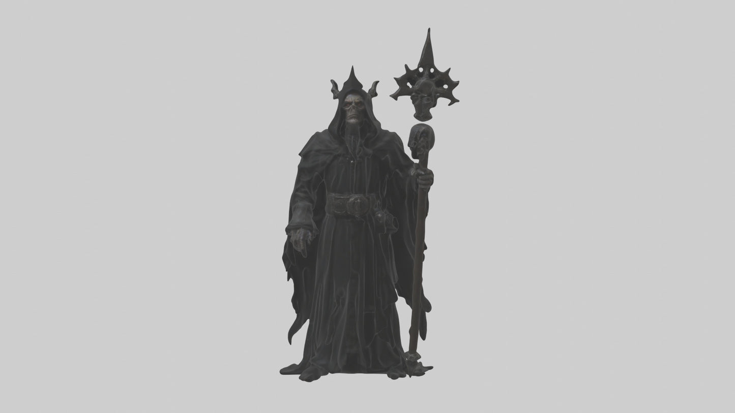 3D model Dark priest model VR / AR / low-poly