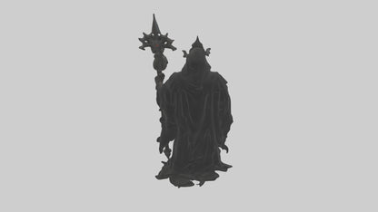 3D model Dark priest model VR / AR / low-poly