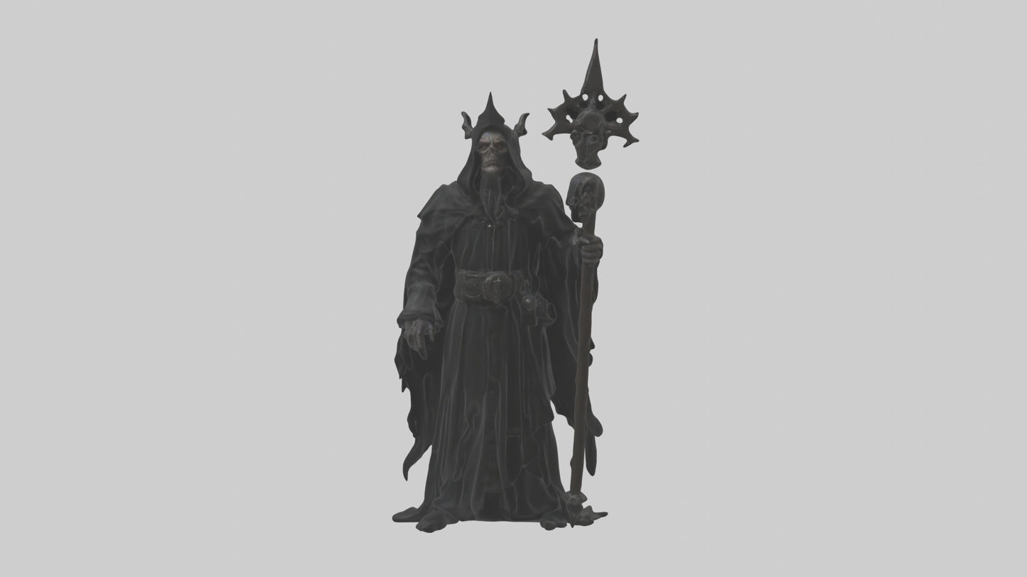 3D model Dark priest model VR / AR / low-poly