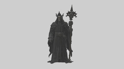 3D model Dark priest model VR / AR / low-poly