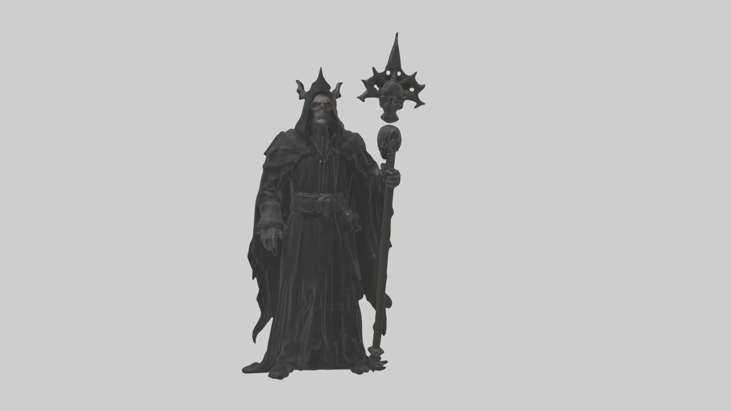 3D model Dark priest model VR / AR / low-poly