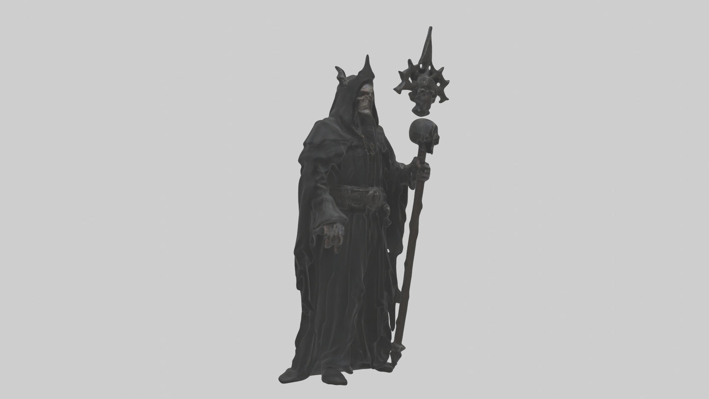 3D model Dark priest model VR / AR / low-poly