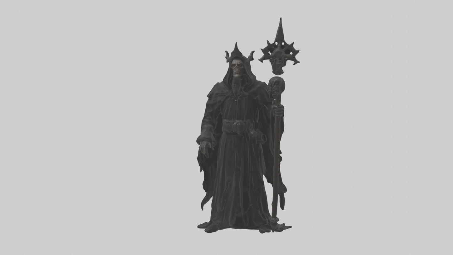 3D model Dark priest model VR / AR / low-poly