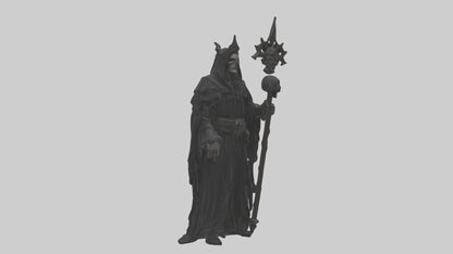 3D model Dark priest model VR / AR / low-poly
