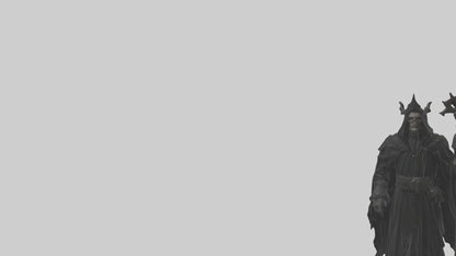 3D model Dark priest model VR / AR / low-poly